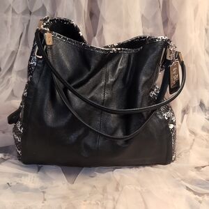 Coach Black and White Shoulder Bag